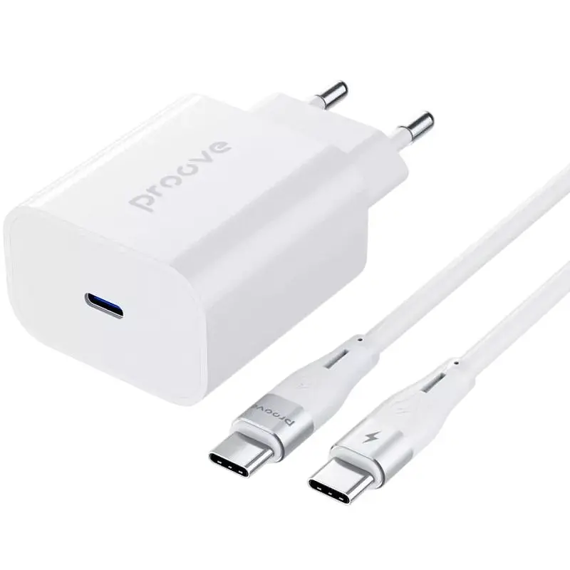 Мережевий зарядний пристрій Proove Rapid 20W White + кабель Lightning (WCRP20012102)