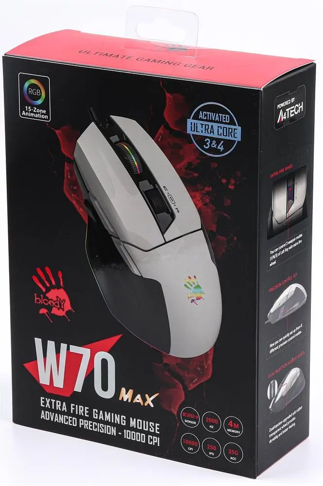 Миша Bloody W70 Max Panda White (W70 Max Bloody (Panda White)) - фото 9