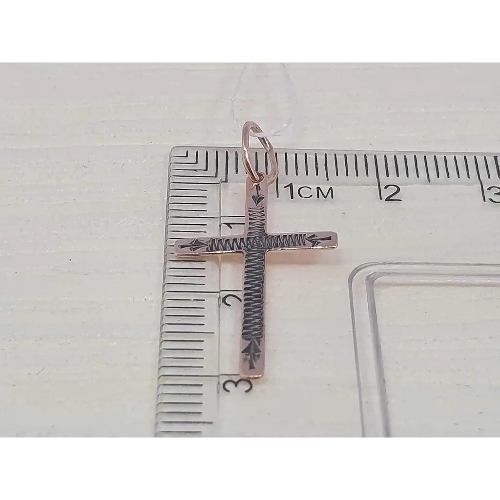 Золотой крестик Харьковская ювелирная фабрика с алмазной гранью. Спаси и сохрани. 115-МЧР\1 - фото 4