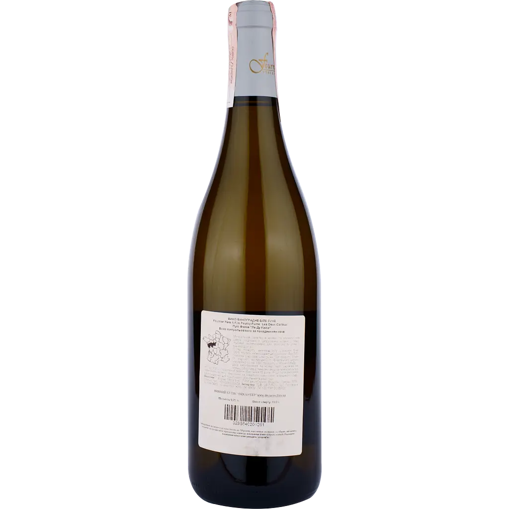 Вино Fournier Pere & Fils Pouilly-Fume AOP Les Deux Cailloux, біле, сухе, 13%, 0,75 л - фото 2