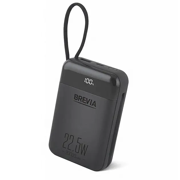 Аккумулятор портативный Brevia 20000mAh 22.5W Type-C+Lightning внешняя батарея - фото 8