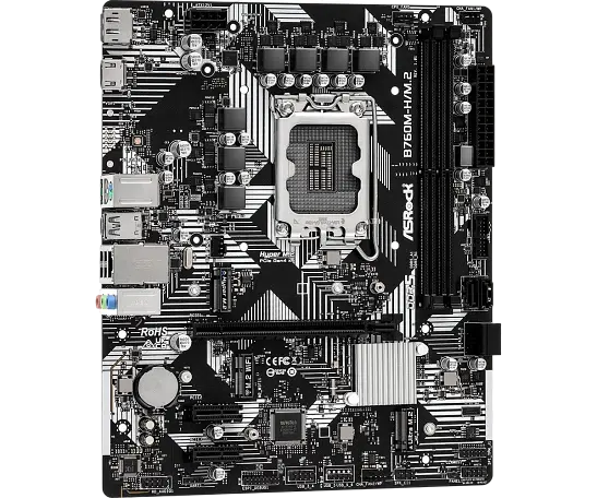 Mатеринська плата ASRock B760M-H/M.2 LGA 1700 (B760M-H2/M.2) - фото 2