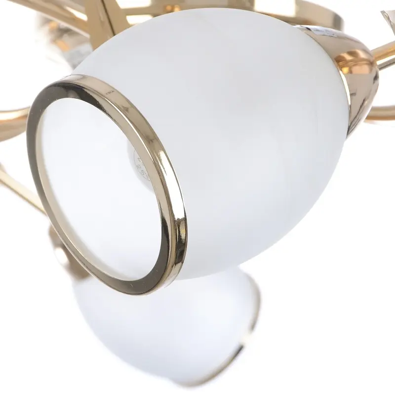 Люстра потолочная Brille флористика E14 60W G (LK-155S/4) - фото 5