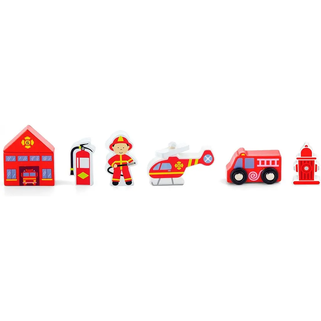 Набір для залізниці Viga Toys Пожежна станція (50815) - фото 2
