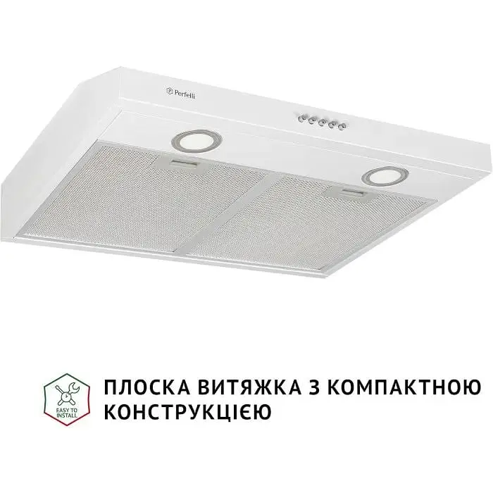 Витяжка пласка Perfelli PL 6002 W LED - фото 2
