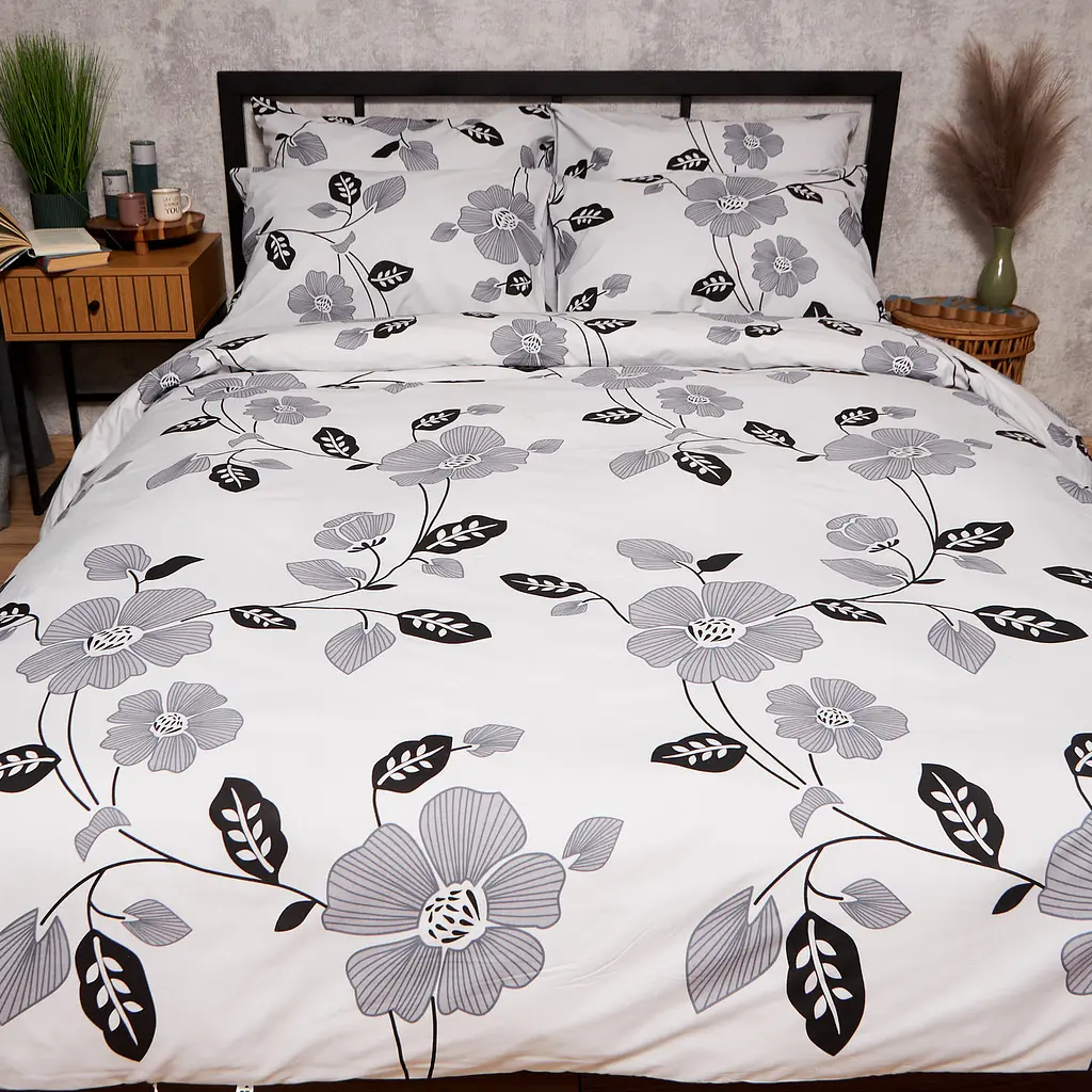 Пододеяльник Moon&Star Бязь Gold Люкс Misty Petals Евро 200x220 см - фото 2