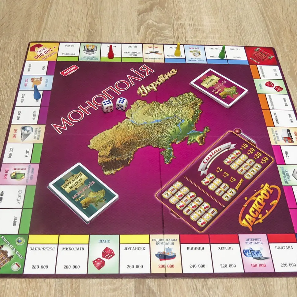 Настільна гра Artos Games Монополія Україна 30 карток на право власності (0734ATS) - фото 8