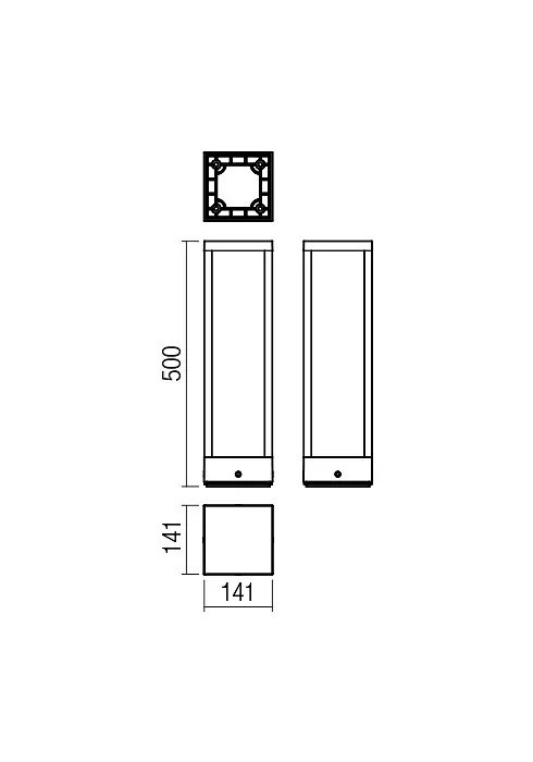 Стовпчик TOWER ST LED COB 15W IP54 DG 3000K (4.1.1) Redo 9578 - фото 2