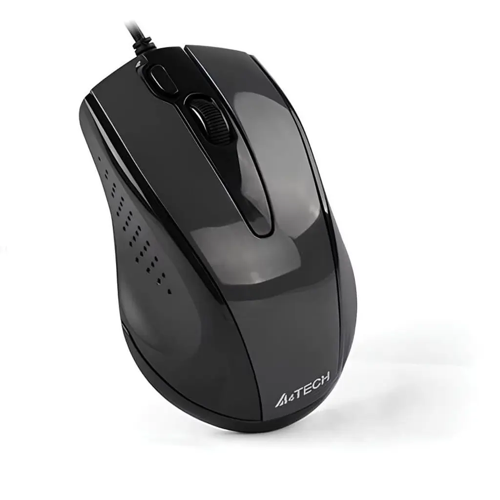 Миша A4Tech N-500F USB Glossy Grey (N-500F-1 (Glossy Grey)) - фото 2