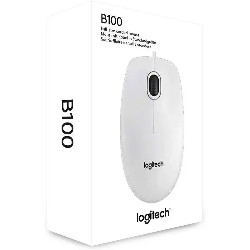Миша провідна Logitech B100 Business (910-003360) біла - фото 5