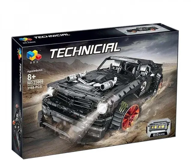 Конструктор Lepin Technic 23009 Ford Mustang Hoonicorn V2 с мотором - 3168 дет. - фото 3