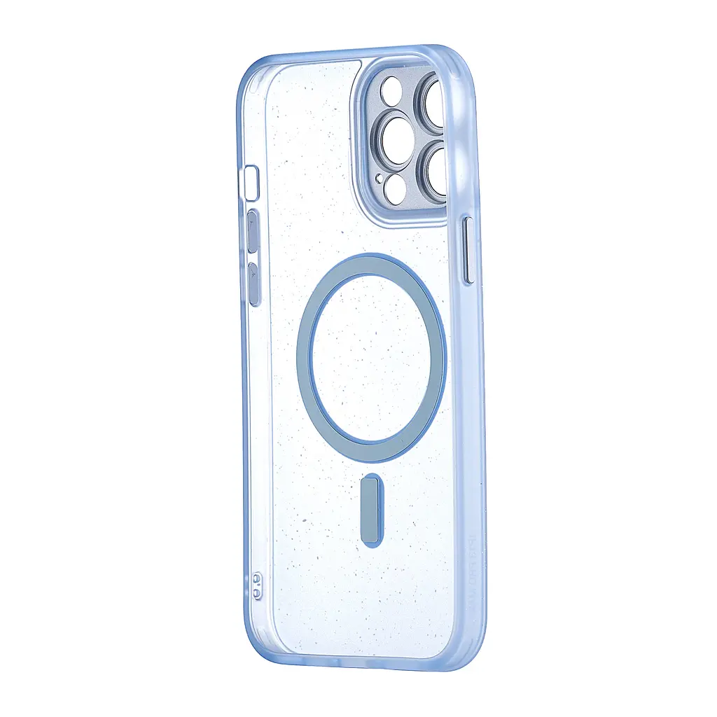 Чохол Splatter with MagSafe Protected Camera iPhone 13 Pro Max Light Blue - фото 3