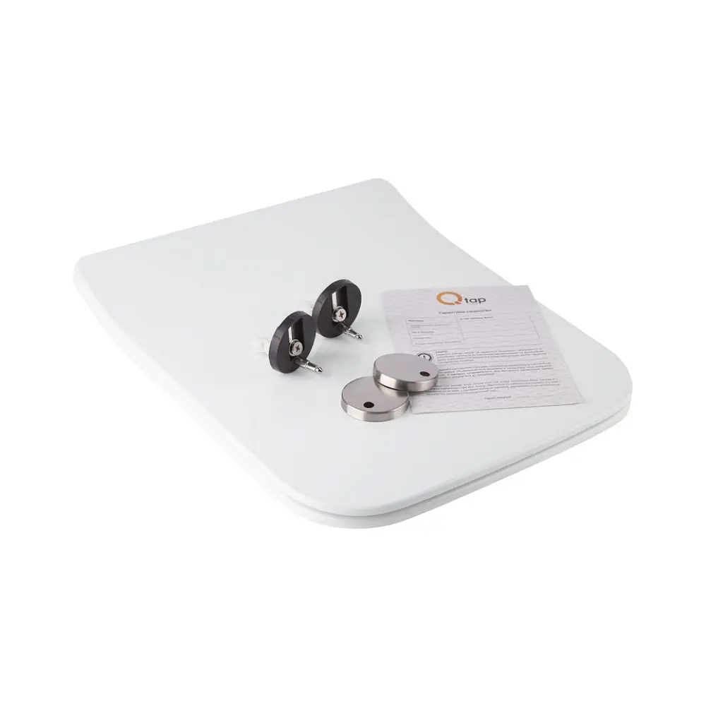 Сидіння для унітаза Qtap (Crow) з мікроліфтом Slim QT0599SC2170W, Білий - фото 7