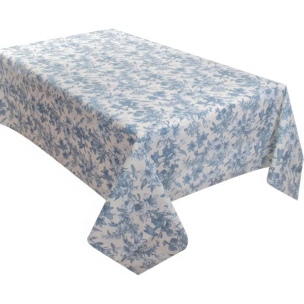 Скатертина водовідштовхувальна Lefard Home Textile Corso 140х140 см синя (715-379) - фото 2