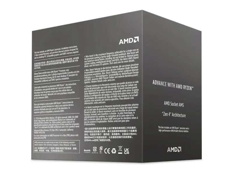 Процесор AMD Ryzen 5 8400F (100-100001591BOX) - фото 3