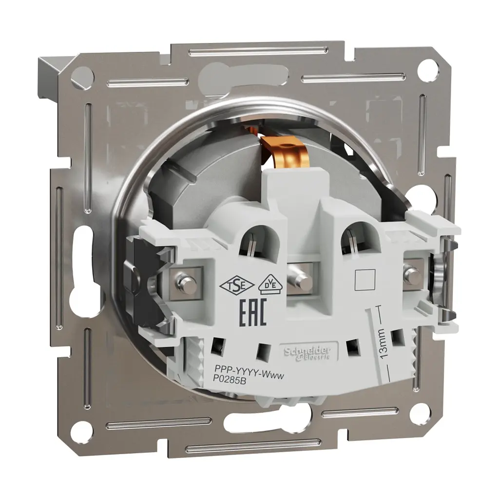 Розетка Schneider Electric ASFORA з кришкою, алюміній (EPH3100161) - фото 7