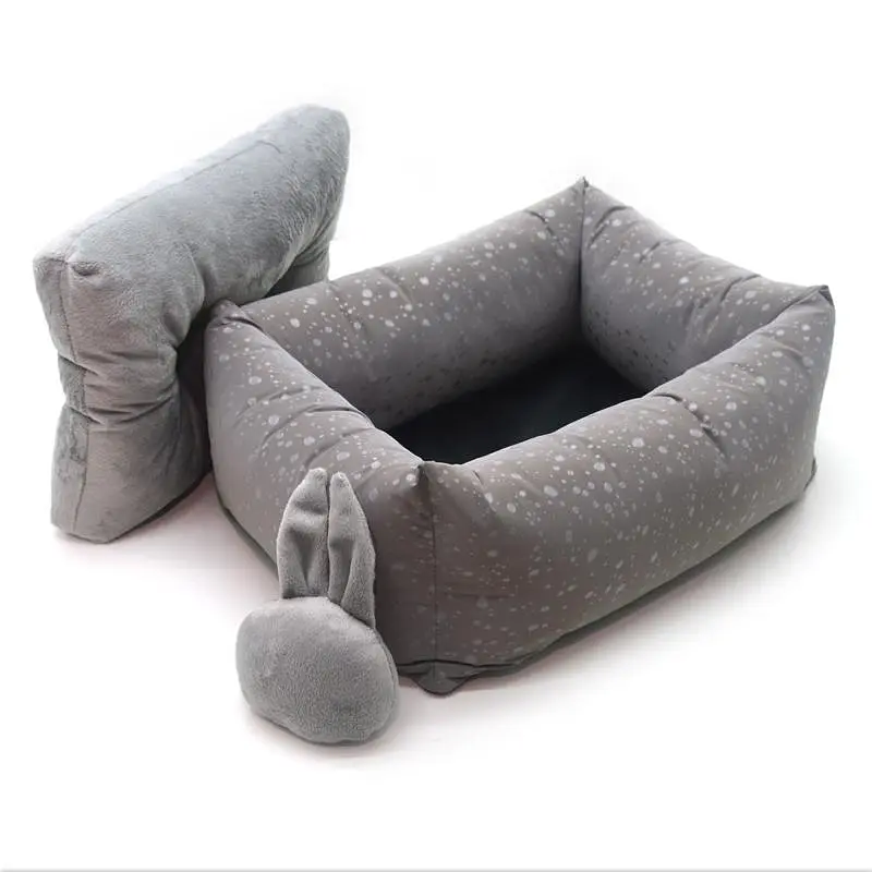 Лежак для собак та котів Zoo-hunt Маркус двосторонній сірий №1 30х40х17 см - фото 2