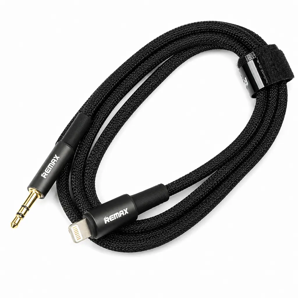 Кабель Remax CB08 3.5mm Mini Jack - Lightninig 1.2m Cable Grey