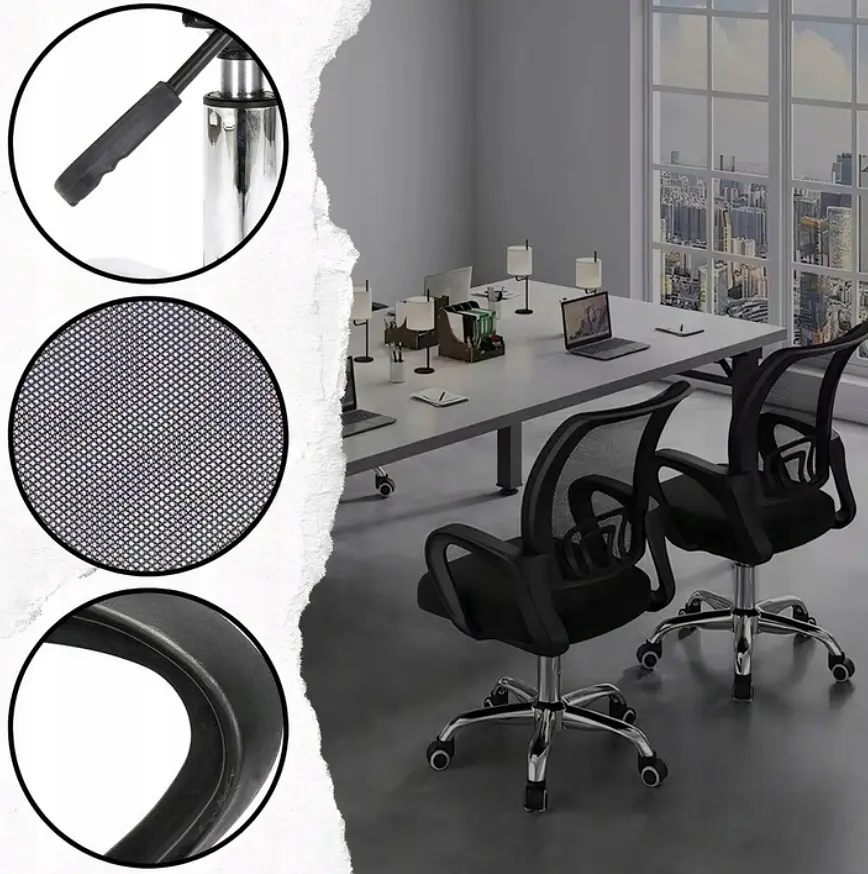 Офісне крісло Care Life Black Mesh (CF-09) - фото 4