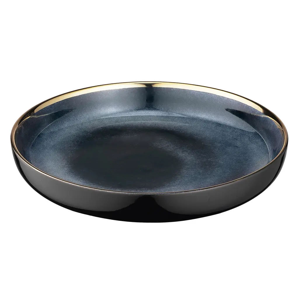 Тарілка Ardesto глибока Andria 21.1см кераміка синьо-сірий kuh0014821 - фото 5