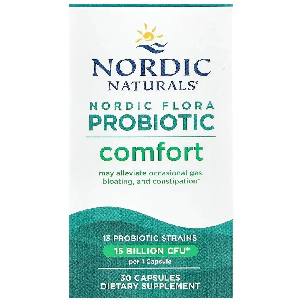 Пробіотики Nordic Naturals Nordic Flora Probiotic Comfort 15 млрд КУО 30 капсул - фото 3