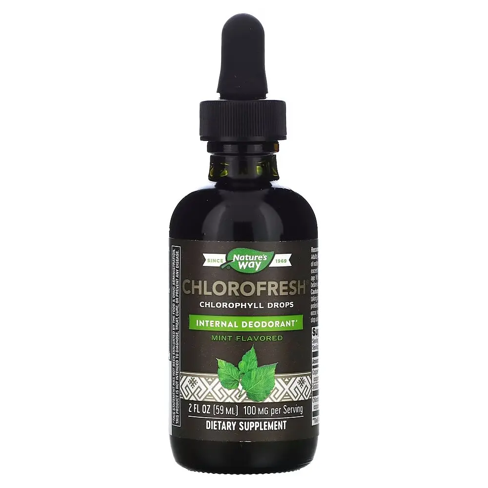 Хлорофілін Nature's Way Chlorofresh Drops, 59 мл - М'ята - фото 3
