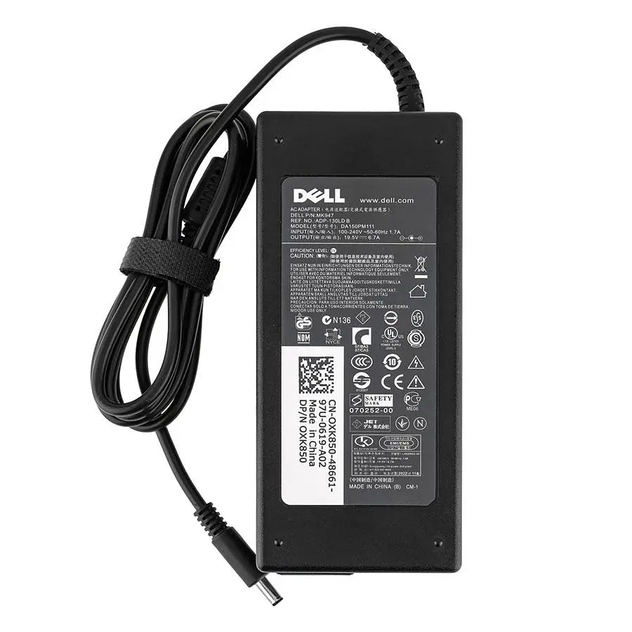 Блок живлення для ноутбука Dell 19.5V 6.67A 130W 4.5*3.0-PIN чорний RECTANGULAR - фото 2