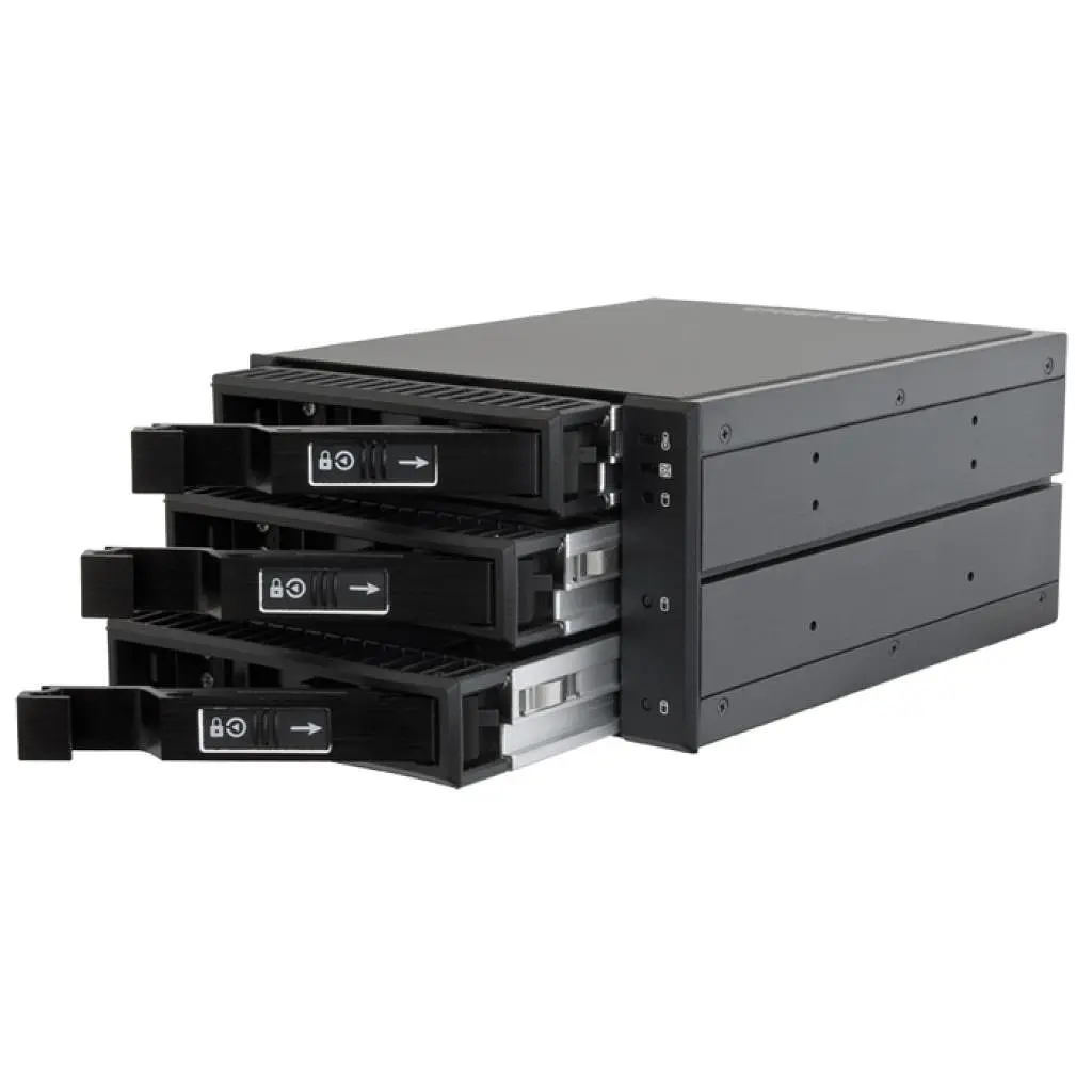 Бекплейн Chieftec 2x5.25"/3x3.5" Hot-Swap Aluminium (CBP-2131SAS) - фото 3