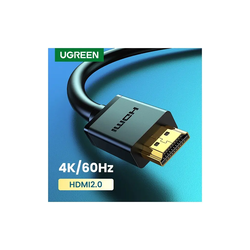 Кабель мультимедійний HDMI M to HDMI M 2.0m HD104 black Ugreen (10107) - фото 3
