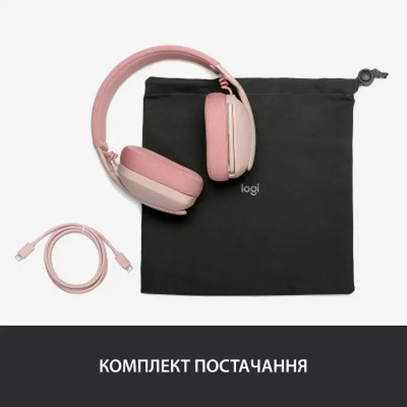 Навушники Logitech Zone Vibe 100 Wireless Rose (981-001224) - фото 10