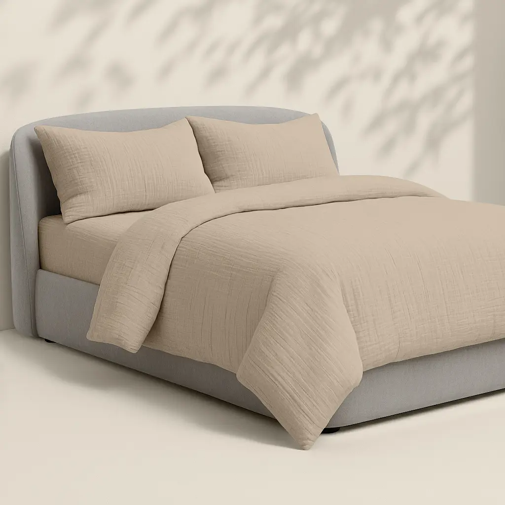 Наволочка Cosas Beige муслінова 40х60 см бежева (050Muslin_Beige_40x60) - фото 7