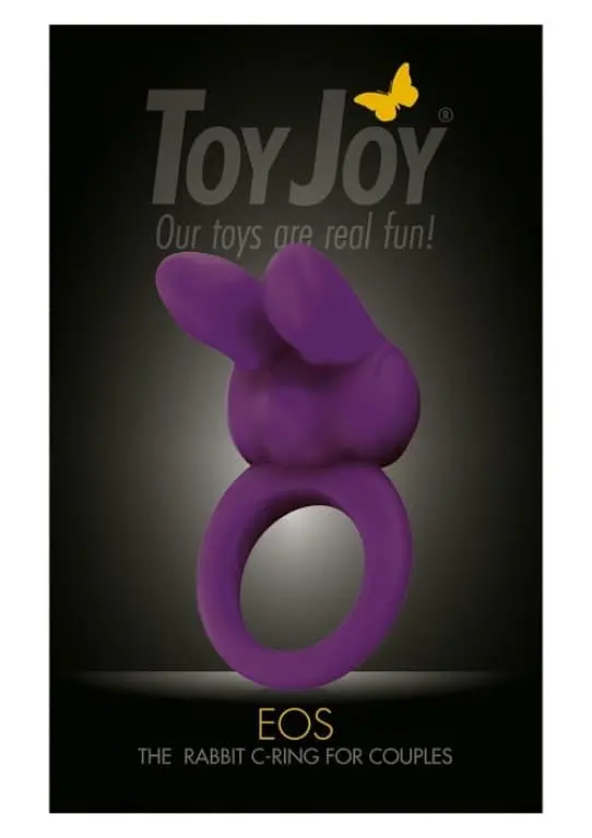 Віброкільце Toy Joy Eos The Rabbit C-Ring, 8х3.5 см (фіолетовий) - фото 3