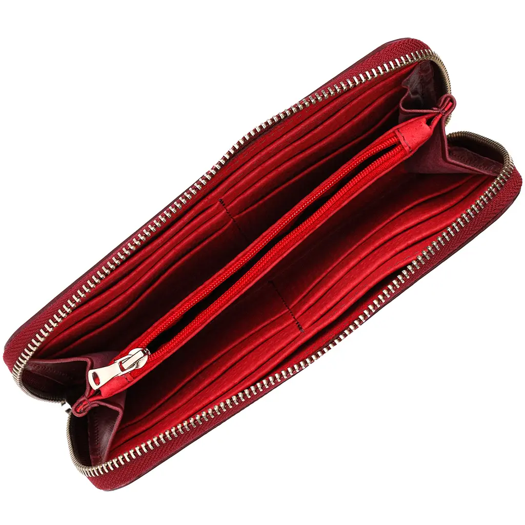 Кожаный женский кошелек Grande Pelle 19.5х9.7х2 см acs0027011 - фото 4
