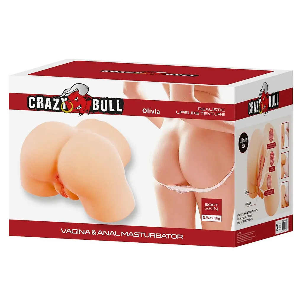 Мастурбатор Crazy Bull Olivia (тілесний) - фото 11