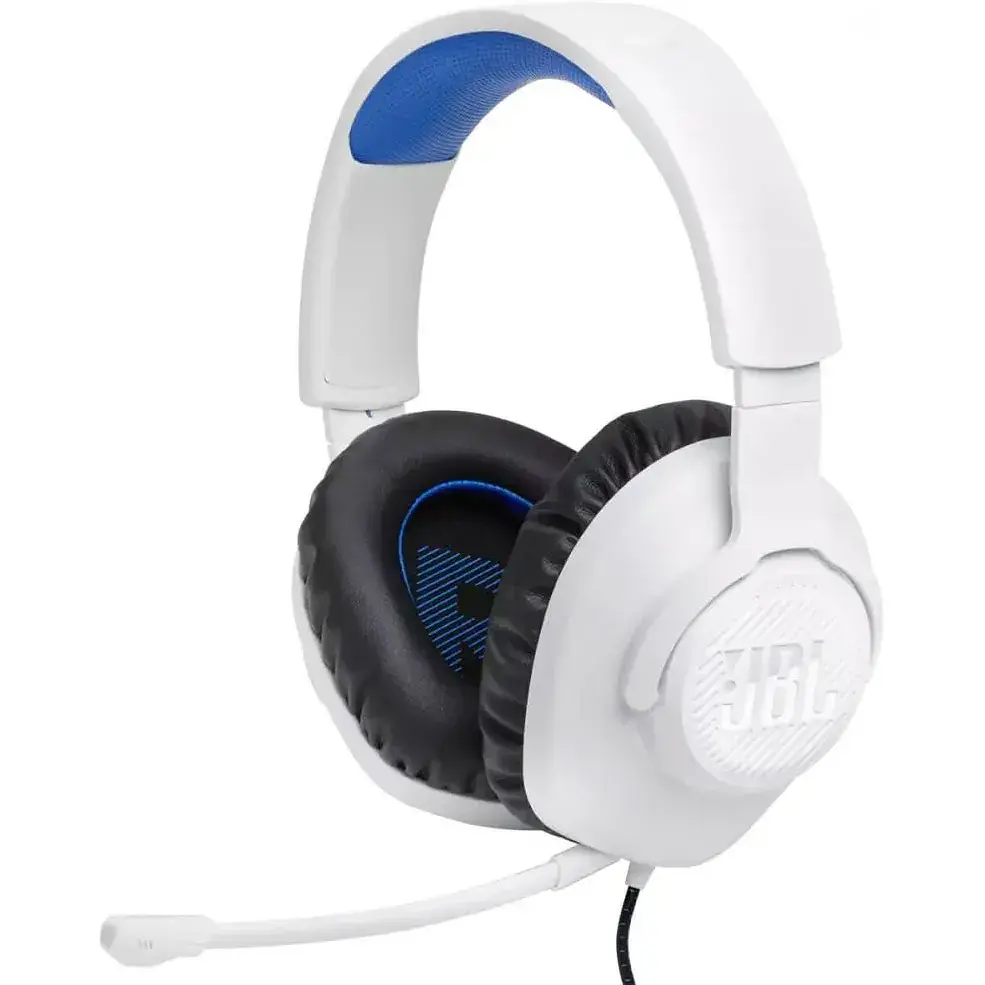 Навушники з мікрофоном JBL Quantum 100P Console White (JBLQ100PWHTBLU) - фото 8