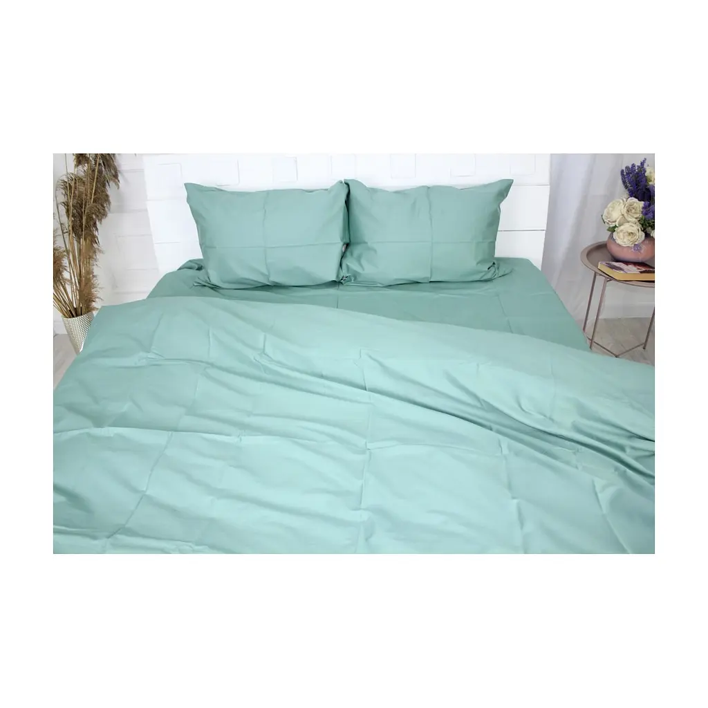 Постільна білизна MirSon Сатин 0844 Green Olive 175х210 (2200002025010) - фото 2