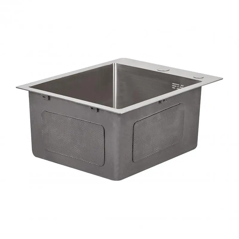 Кухонна мийка Lidz H4050 Brush 3,0/0,8 мм (LIDZH4050BRU3008) - фото 3