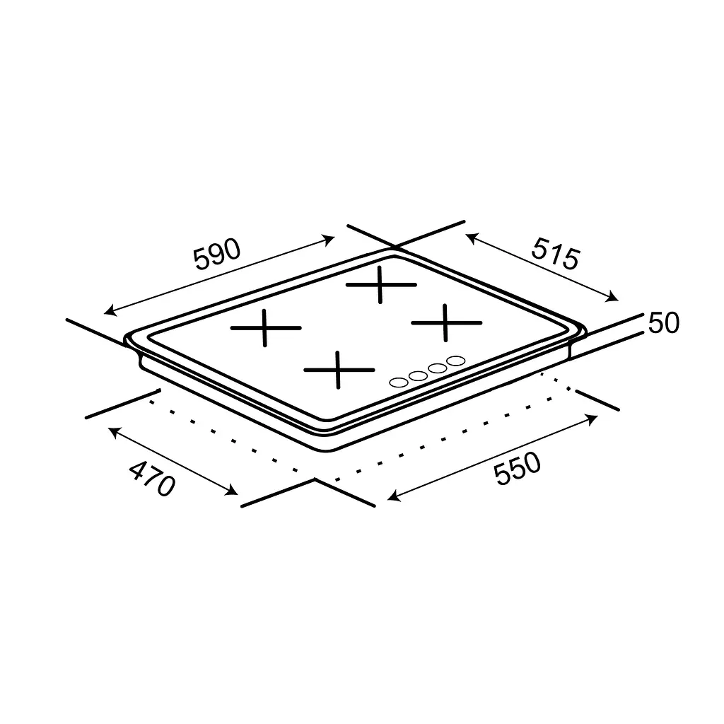 Варочная поверхность Ventolux HG640-MA3 S (IVORY) - фото 8