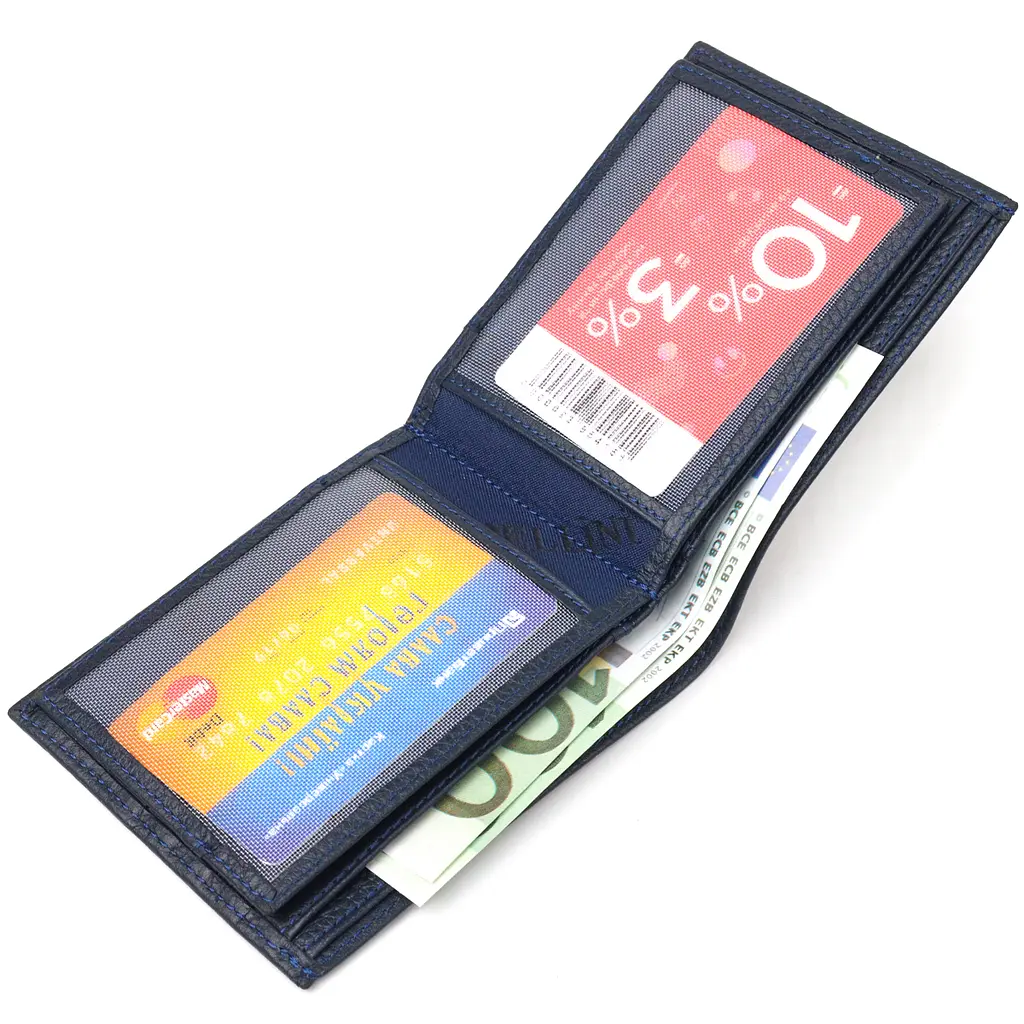 Чоловічий шкіряний гаманець Canpellini 11.5х9.8х1 см acs0025034 - фото 4