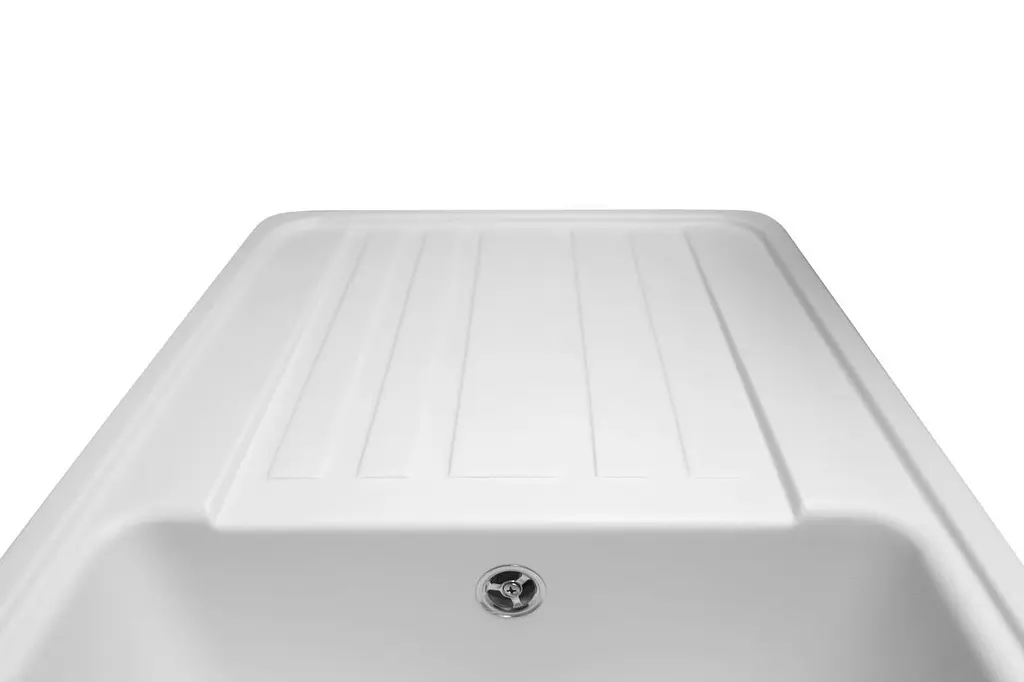 Кухонна мийка гранітна Miraggio Versal white 758x462x201 00211402, Білий - фото 4
