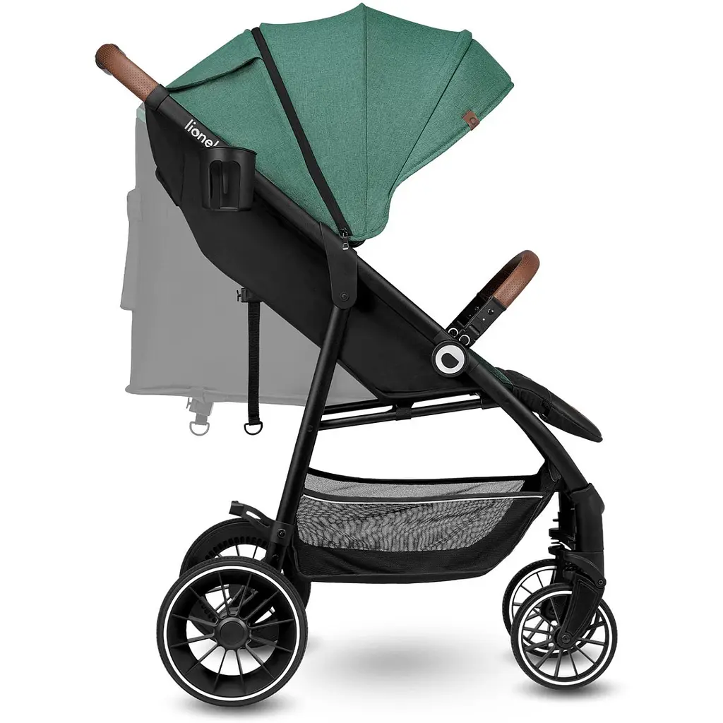 Прогулянкова коляска Lionelo Alexia Green Forest, зелено-чорна (LO-ALEXIA GREEN FOREST) - фото 3