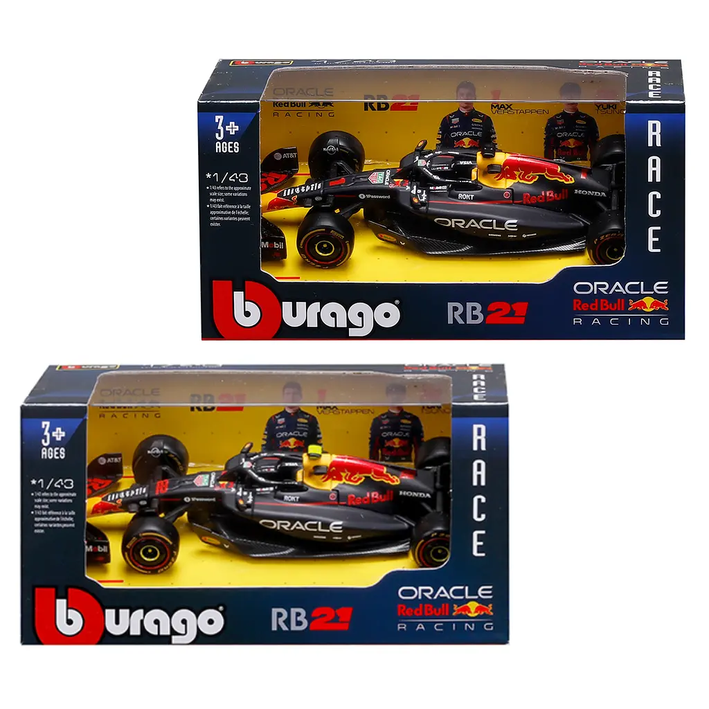Автомодель Bburago Red Bull Racing RB21 1 шт. в асортименті (18-38233) - фото 9