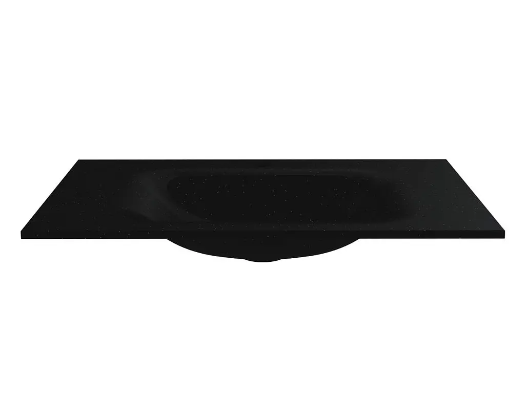 Умивальник Miraggio Jessel 800 mirastone black Чорний матовий 0001468 - фото 2
