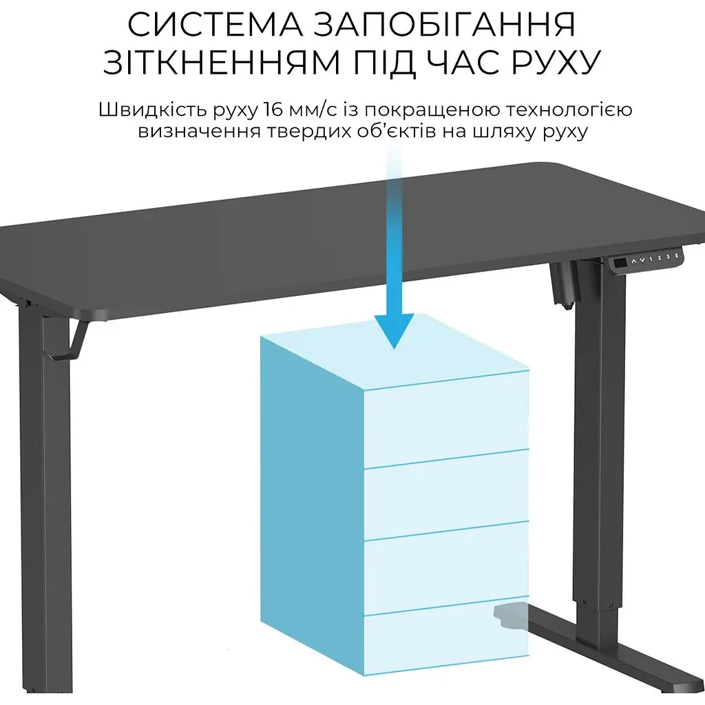 Комп'ютерний ігровий стіл OfficePro ODE1260B Black [124830] - фото 10