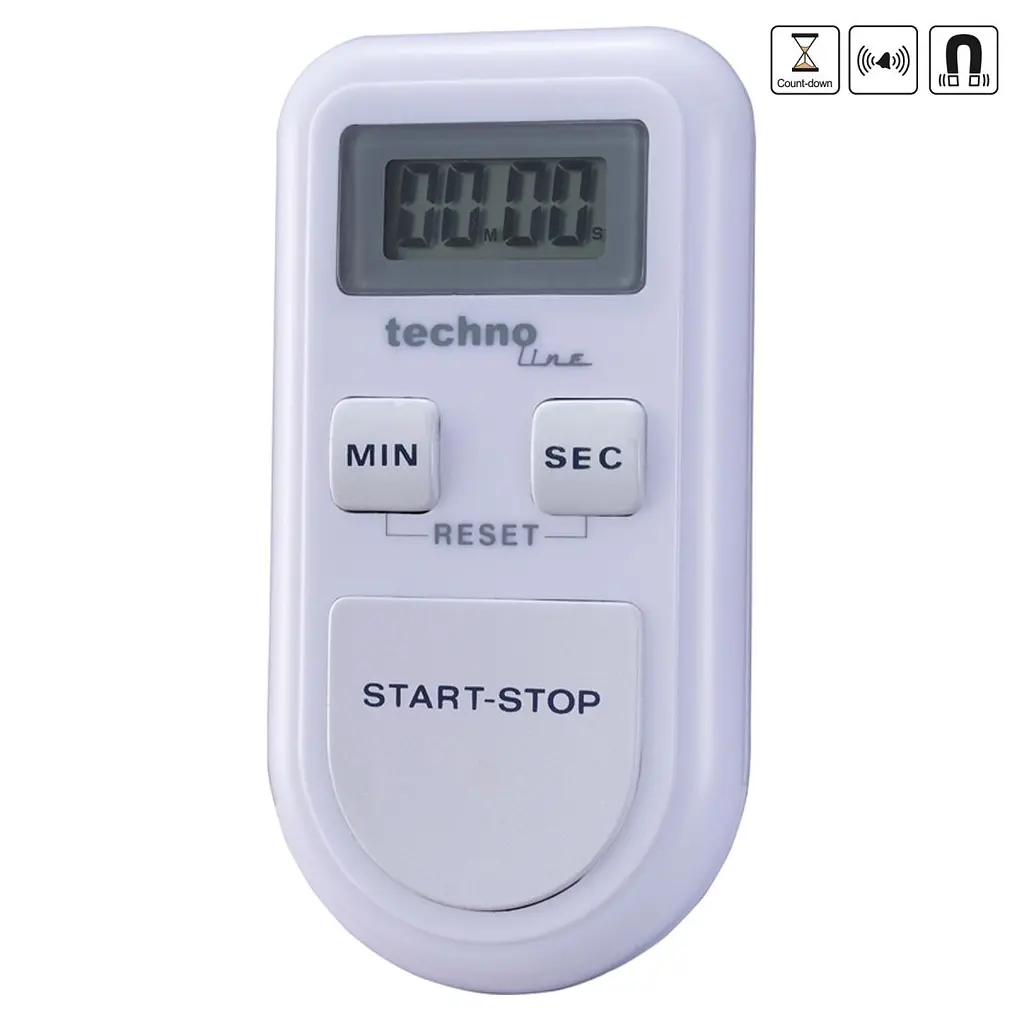 Таймер кухонний Technoline KT100 Magnetic White (KT100) - фото 4