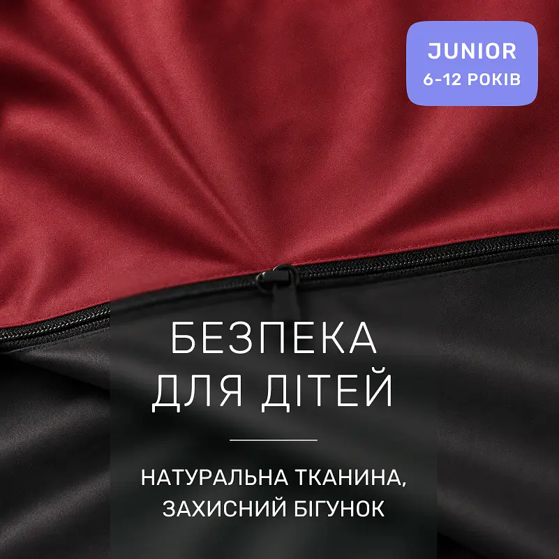 Дитяча постільна білизна MIRSON JUNIOR фланель Black/Red 200х220см (2200012803448) - фото 5