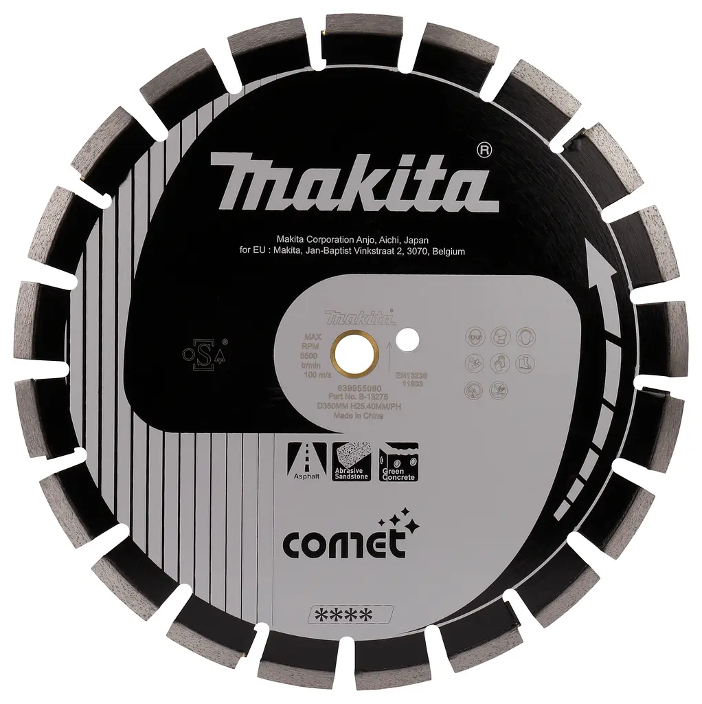 Диск алмазний COMET по асфальту сегментний 350 х 25.4(20) мм Makita B-13275