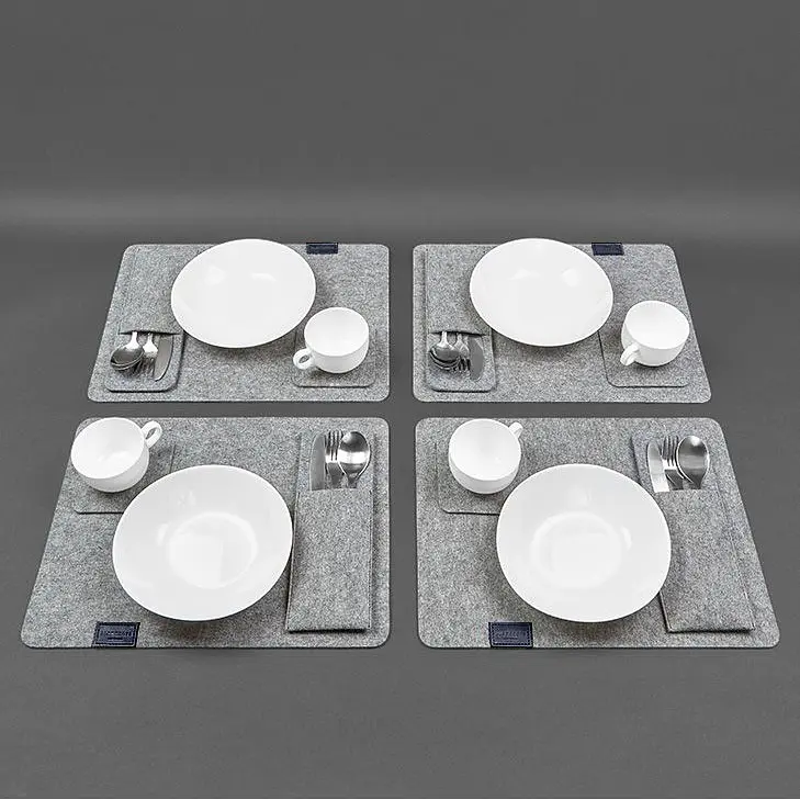 Набор для сервировки стола на 4 персоны синий - фото 5