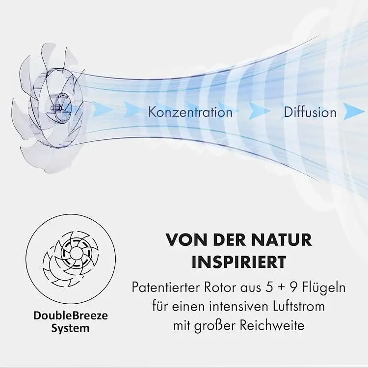 Мобильный вентилятор Klarstein Sommerwind с пультом (10034675) - фото 3