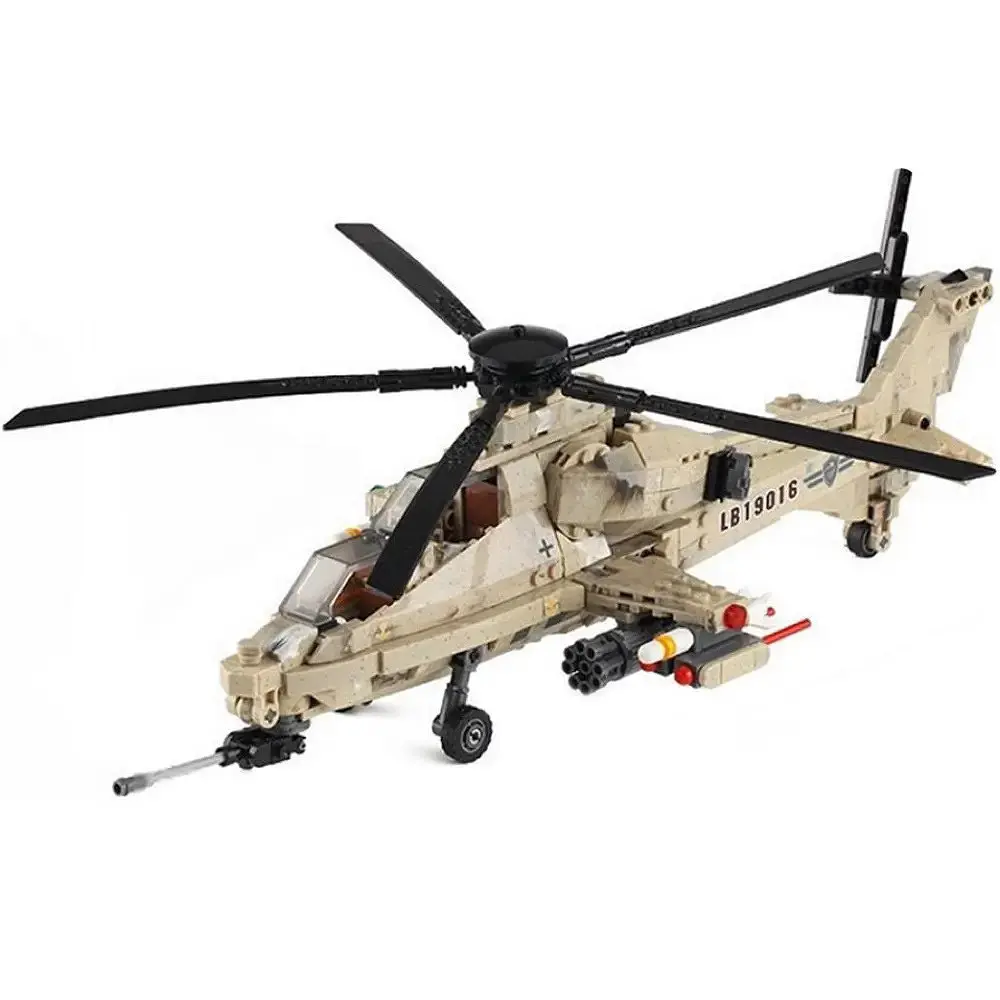 Конструктор XingBao Бойовий Ударний Вертоліт WZ10 Helicopter 749 Деталей - фото 4
